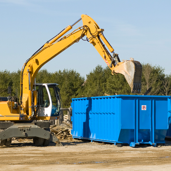 what size residential dumpster rentals are available in Ridgecrest North Carolina